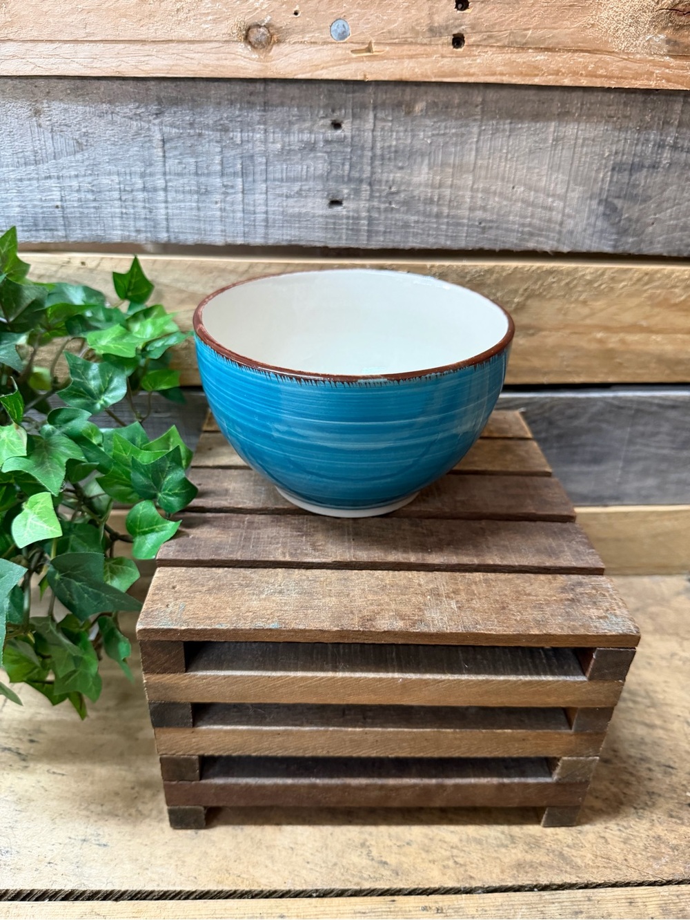 One Replacement Royal Norfolk Bright Turquoise Ceramic Cereal/Soup Bowl